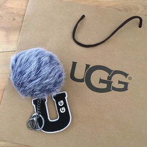 Ugg Pom Pom keychain